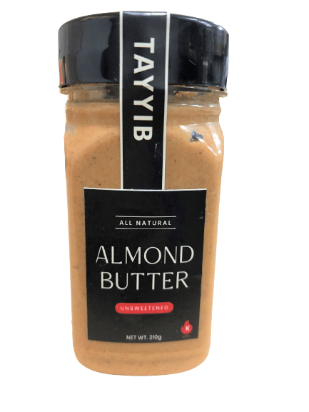 Almond Butter (Unsweetened) 210g - TAYYIB - Tayyib Foods - Lahore
