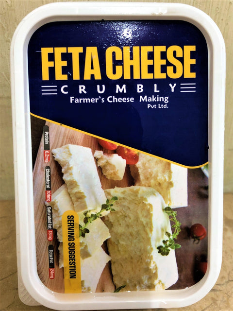Feta Crumbly Cheese 250g - TAYYIB - Farmer's Cheese Making - Lahore