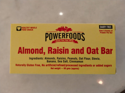Almond Raisin & Oat Bar 60g - TAYYIB - Power Foods - Lahore