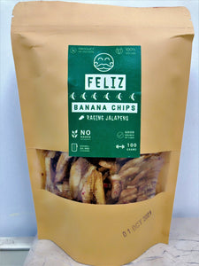 Banana Chips Raging Jalapeno 100g - TAYYIB - Feliz - Lahore