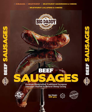 Beef Sausages 350g - TAYYIB - Big Daddy Smokehouse - Lahore