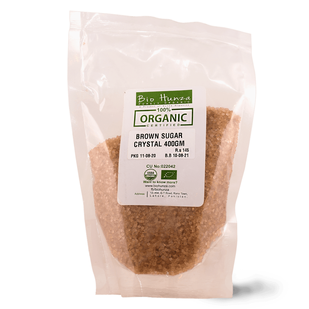 Bio Hunza Brown Sugar Crystal 400g - TAYYIB - Bio Hunza - Lahore