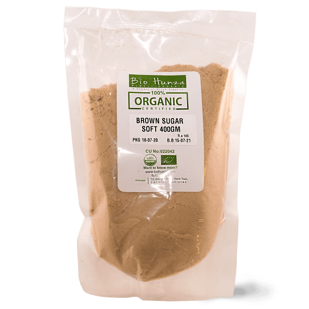 Bio Hunza Brown Sugar Soft 400g - TAYYIB - Bio Hunza - Lahore