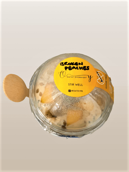 Broken Peach Oatsy ( Sugar Free ) - TAYYIB - Oatsy Overnight - Lahore
