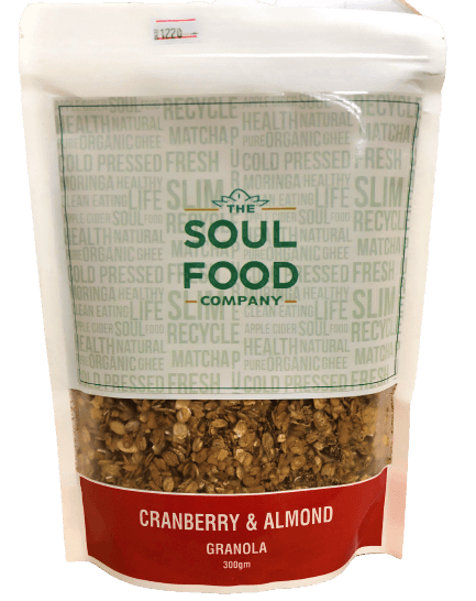Cranberry Almond Granola 300g - TAYYIB - Soul Foods - Lahore