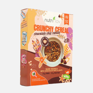 Crunchy Cereal Chocolate Chip Vanilla 420g - TAYYIB - Nutrilov - Lahore