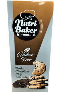 Dark Chocolate Chip Butter Cookies (Gulten Free) 180g - TAYYIB - Nutri Baker - Lahore