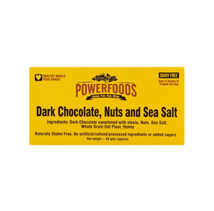 Dark Chocolate Nuts Sea Salt Bar 60g - TAYYIB - Power Foods - Lahore