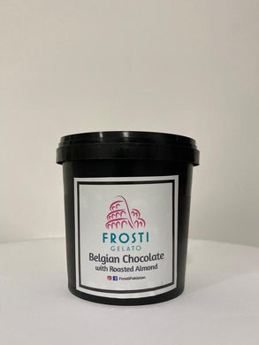 Frosti Gelato (Belgain Chocolate with Roasted Almond) - TAYYIB - magic foods enterprises - Lahore