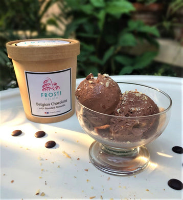 Frosti Gelato(Belgain Chocolate with Roasted Almond) - TAYYIB - magic foods enterprises - Lahore