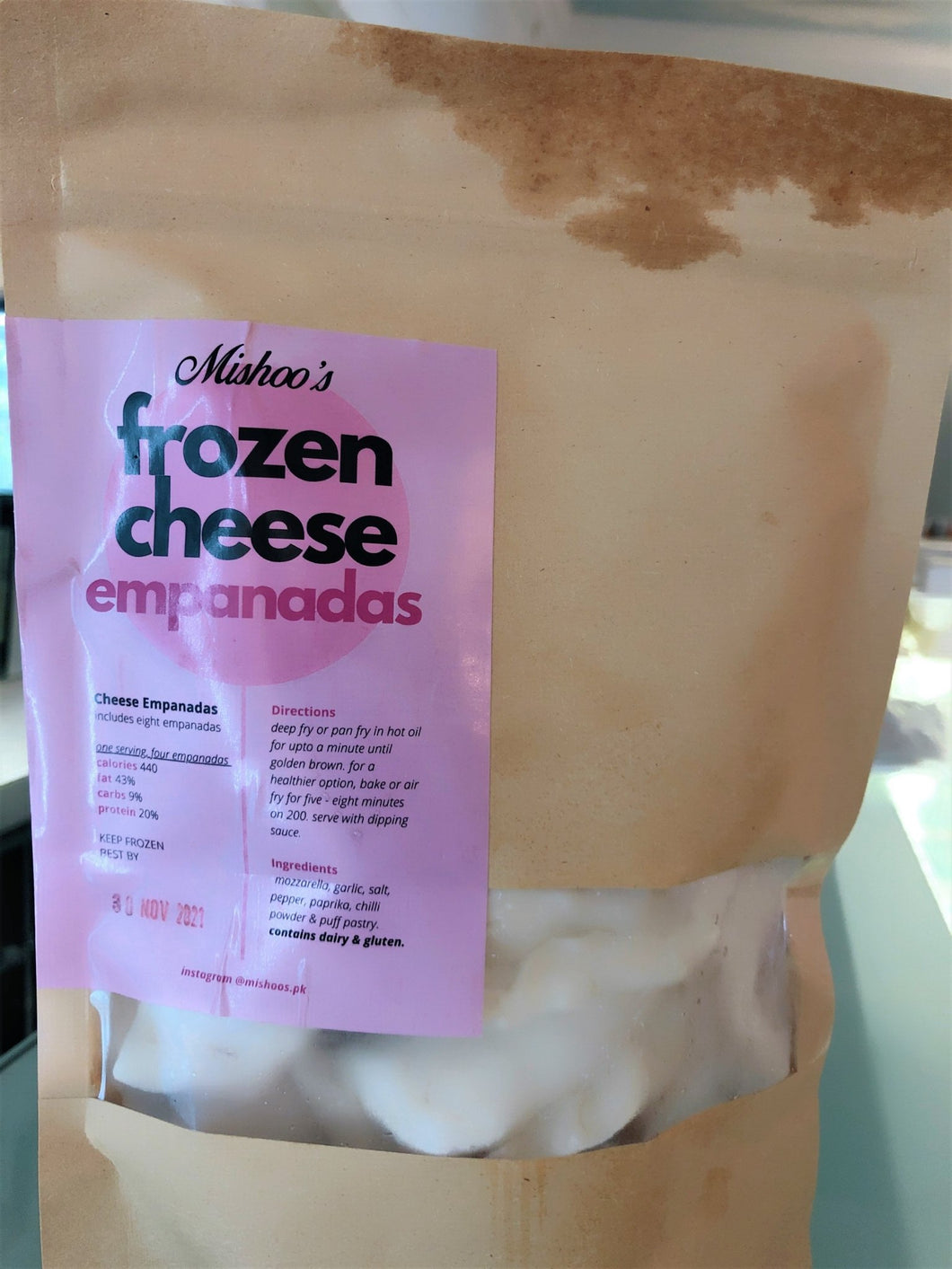 Frozen Cheese Empanadas - TAYYIB - Mishoo's - Lahore