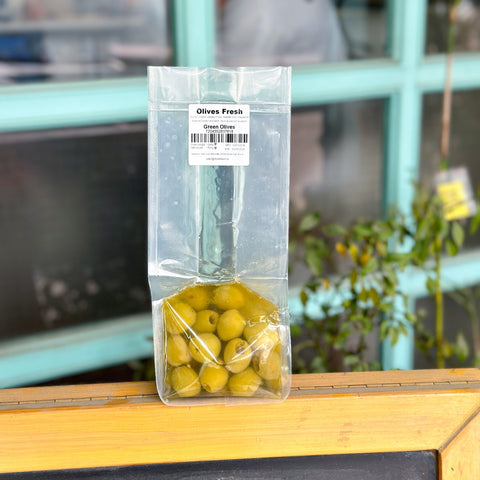 Green Olives (Pitted) 240g - Tayyib Store - Olives Fresh - Lahore