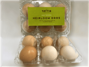 Heirloom Eggs (Half Doz) - TAYYIB - Tayyib Foods - Lahore