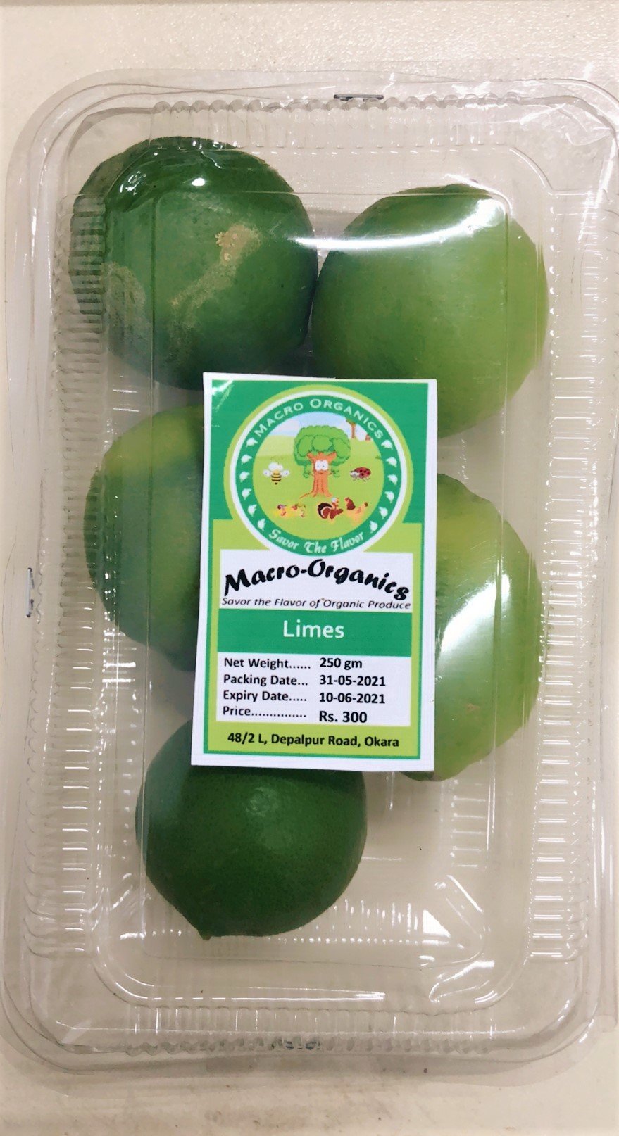 Macro Organic Lime 250g - TAYYIB - Macro Organics - Lahore
