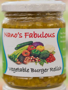 Nano's Vegetable Burger Relish 200ml - TAYYIB - Nanos Fabulous - Lahore
