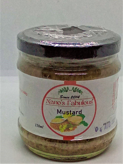 Nano's Whole Grain Mustard 150ml - TAYYIB - Nanos Fabulous - Lahore