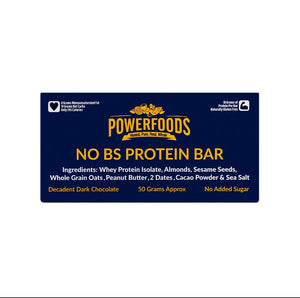 No BS Protein Bar 50g - TAYYIB - Power Foods - Lahore