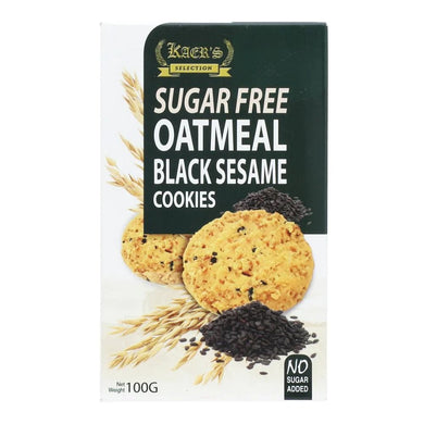 Oatmeal Black Sesame Cookies (Sugar Free)100g - TAYYIB - Kaers Selection - Lahore