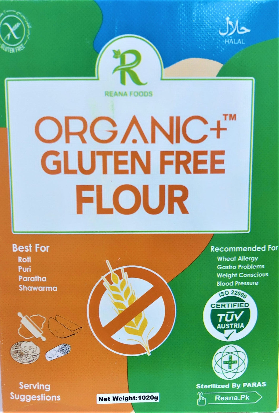 Oragnic Gluten Free Flour 1020g - TAYYIB - Reana Foods - Lahore