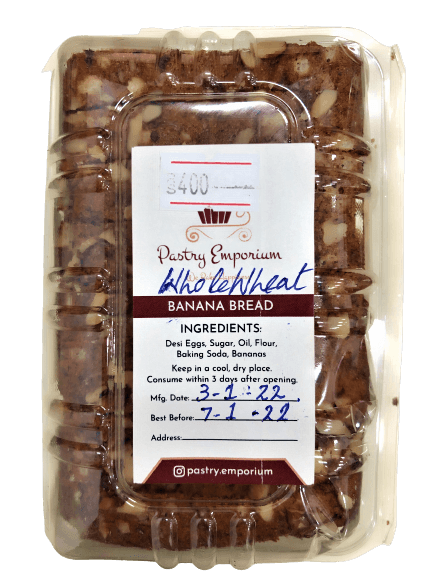 Pastry Emporium Whole Wheat banana bread - TAYYIB - Pastry Emporium - Lahore