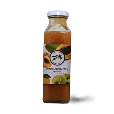 Peach Loves Papaya 300ml - TAYYIB - The Juicery - Lahore