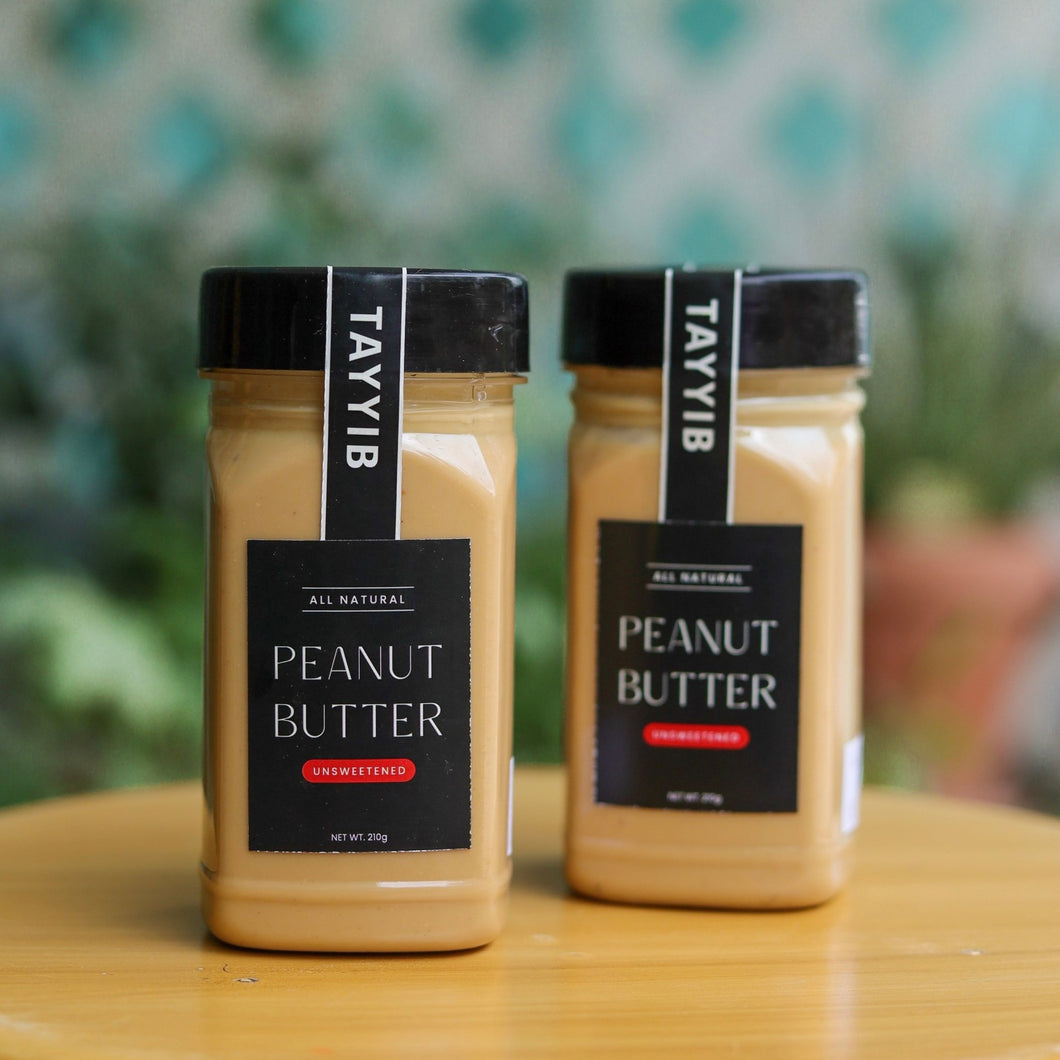 Peanut Butter (Unsweetened) 210g - TAYYIB - Tayyib Foods - Lahore