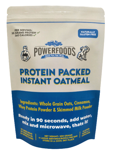 Protein Packed Instant Oatmeal (Vanilla Cinnamon) - TAYYIB - Power Foods - Lahore