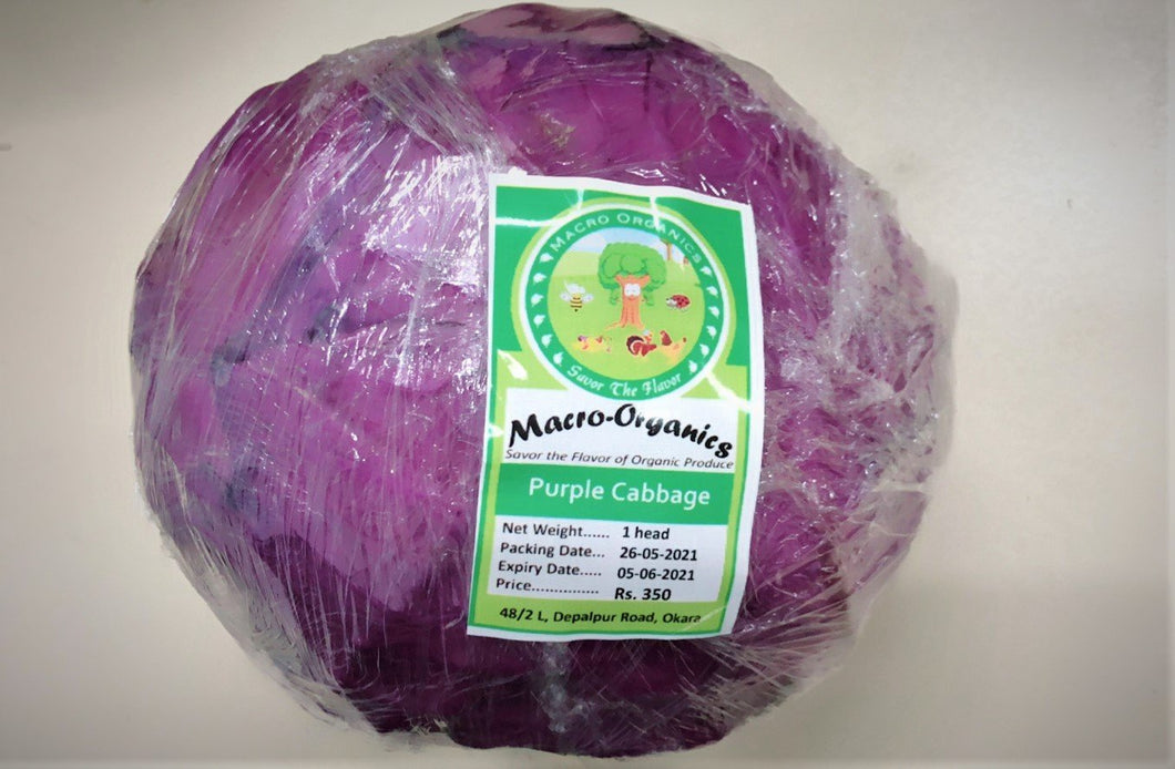 Purple Cabbage Macro organic - TAYYIB - Tayyib Foods - Lahore