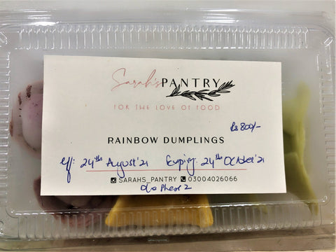 Rainbow Dumplings - TAYYIB - Sarah's Pantry - Lahore