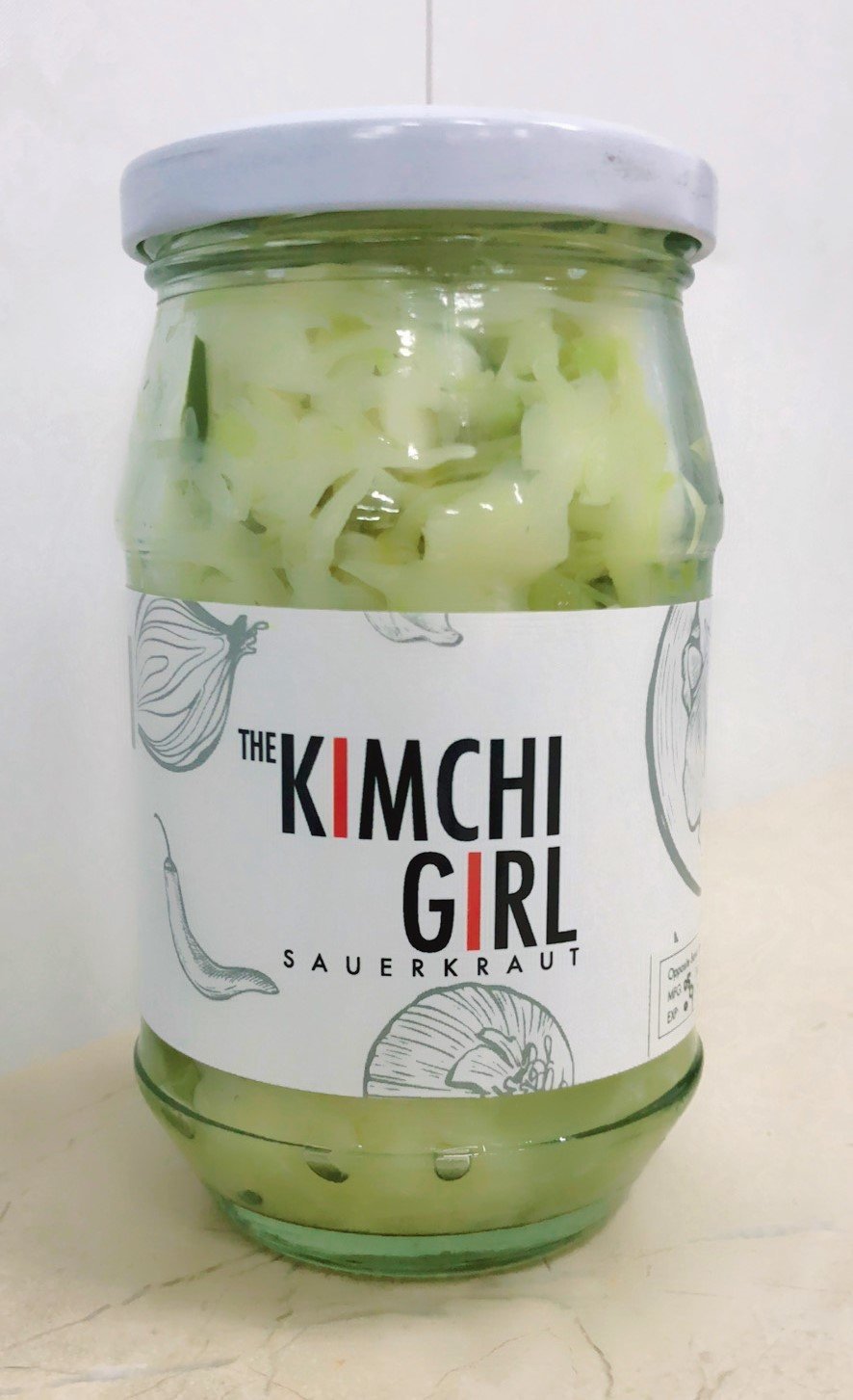 Sauerkraut Green Cabbage 220g - TAYYIB - The Kimchi Girl - Lahore