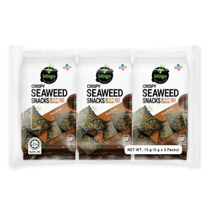 Seaweed Snacks Korean BBQ Flavour 5g - TAYYIB - Bibigo - Lahore