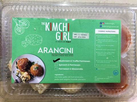 TKG Arancini ( Mushroom Truffle Parmesan) - TAYYIB - The Kimchi Girl - Lahore