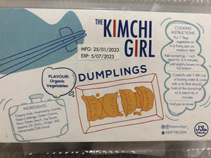 TKG Organic Vegetables Dumplings - TAYYIB - The Kimchi Girl - Lahore