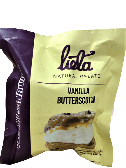 Vanilla Butterscotch Gelato Sandwich - TAYYIB - Lieta Gelato - Lahore