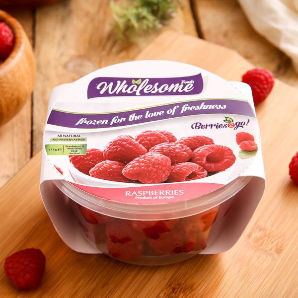 Wholesome Raspberries (frozen) 175g - TAYYIB - Wholesome Foods - Lahore