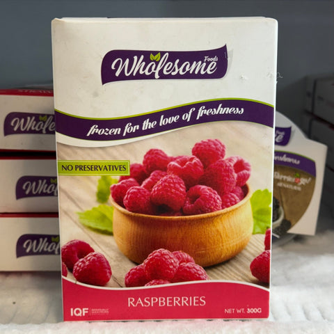 Wholesome Raspberries (frozen) 300g - Tayyib Store - Wholesome Foods - Lahore