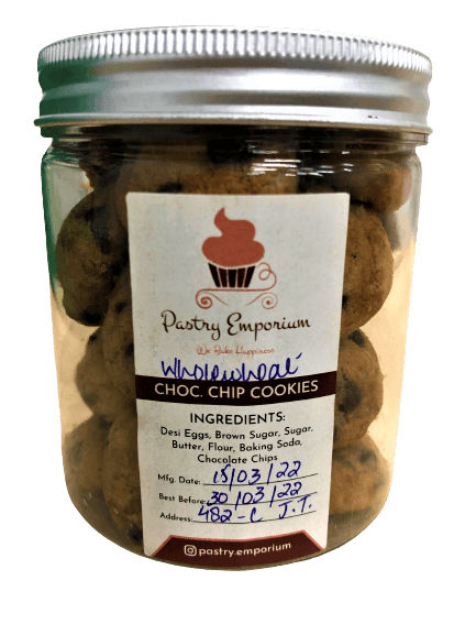 Wholewheat Chocolate Chip Cookies - TAYYIB - Pastry Emporium - Lahore